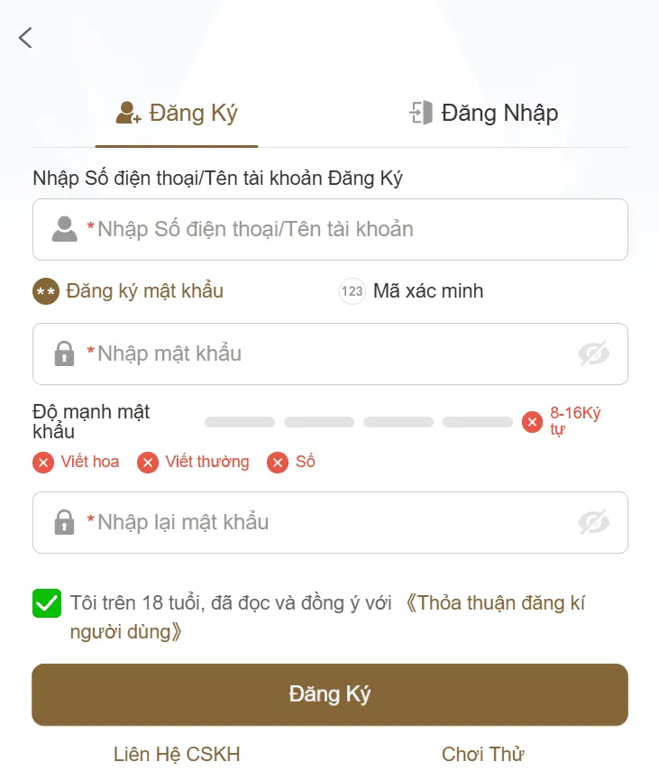 HƯỚNG DẪN ĐĂNG KÝ ĐĂNG NHẬP 197VIP