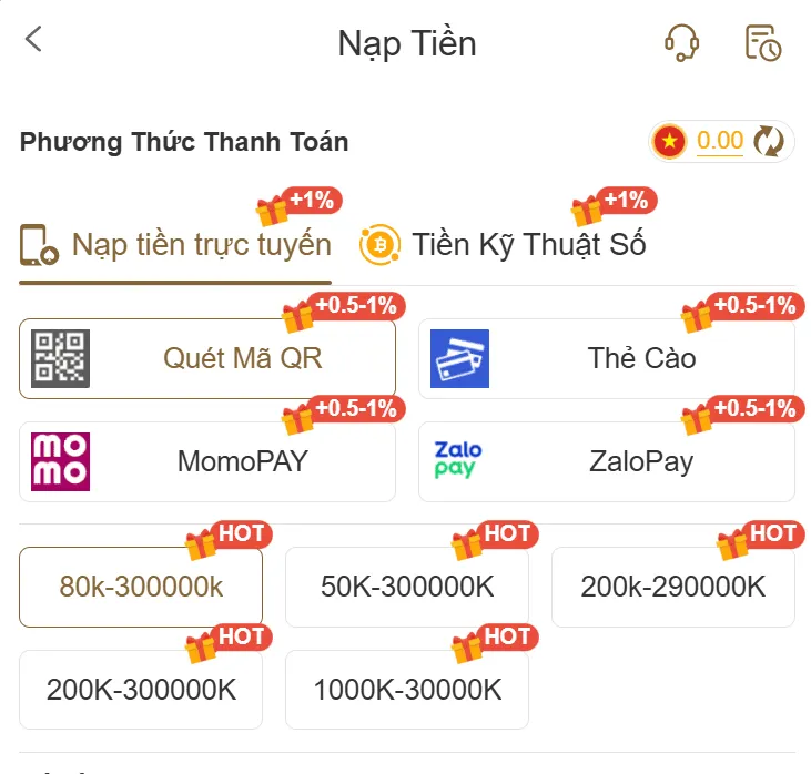 nạp tiền 197VIP